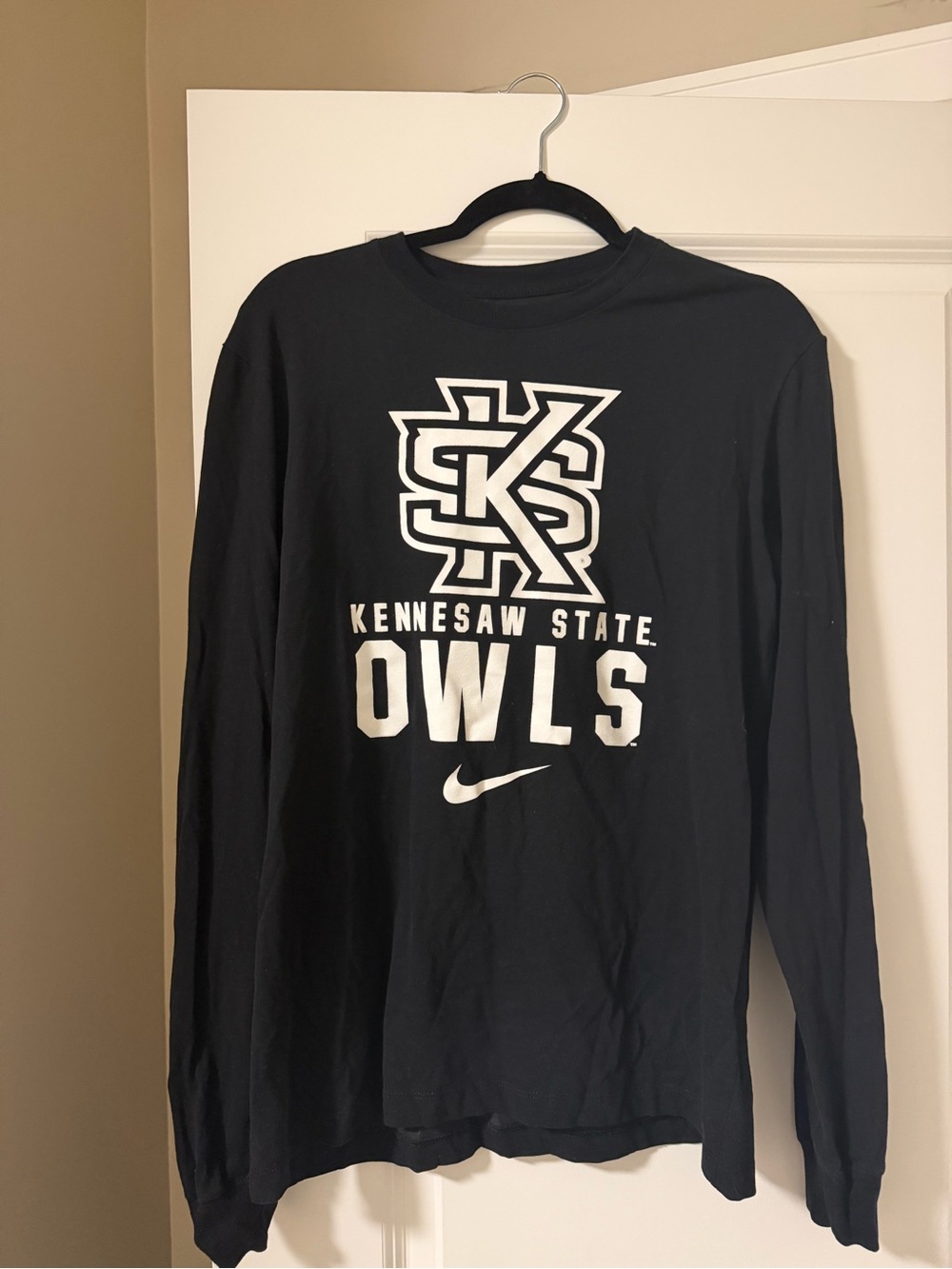 Nike Black Kennesaw State Owls Long Sleeve Team Tee